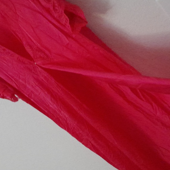 Vintage Vandemere Bright Pink Lace Trimmed One Button Gown - Picture 11 of 11